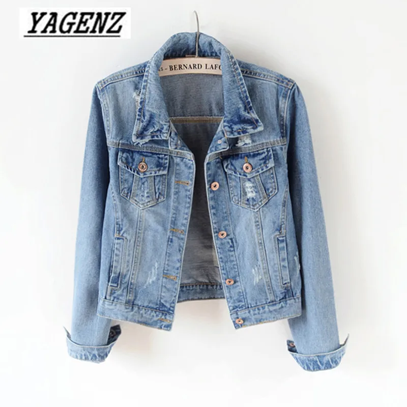

Women Basic Coat Denim Jacket Women Slim Vintage Denim Jacket For Women Jeans Jacket Women Denim Coat Plus size 5XL Casual style