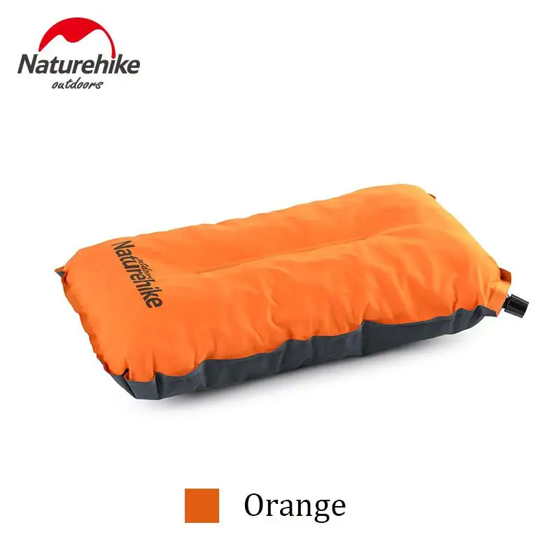 Naturehike губка для кемпинга Сверхлегкая Автоматическая надувная подушка для шеи на открытом воздухе туристическая портативная Подушка Tpu эластичная - Цвет: Orange