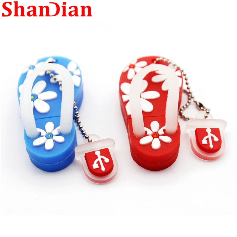 SHANDIAN/летние мини тапочки USB флеш накопитель Обувь с ручкой Подарок Милый