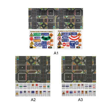 

MrY Cars Map City Parking Lot Roadmap Toy Model Car Mats Gifts 130 X 100cm