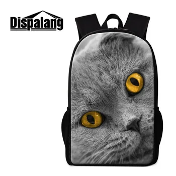 

Dispalang School Bags for Teenagers Girls Schoolbag Large Capacity Cute Cat Printing Backpack Womens Rucksack Bagpack BookBag