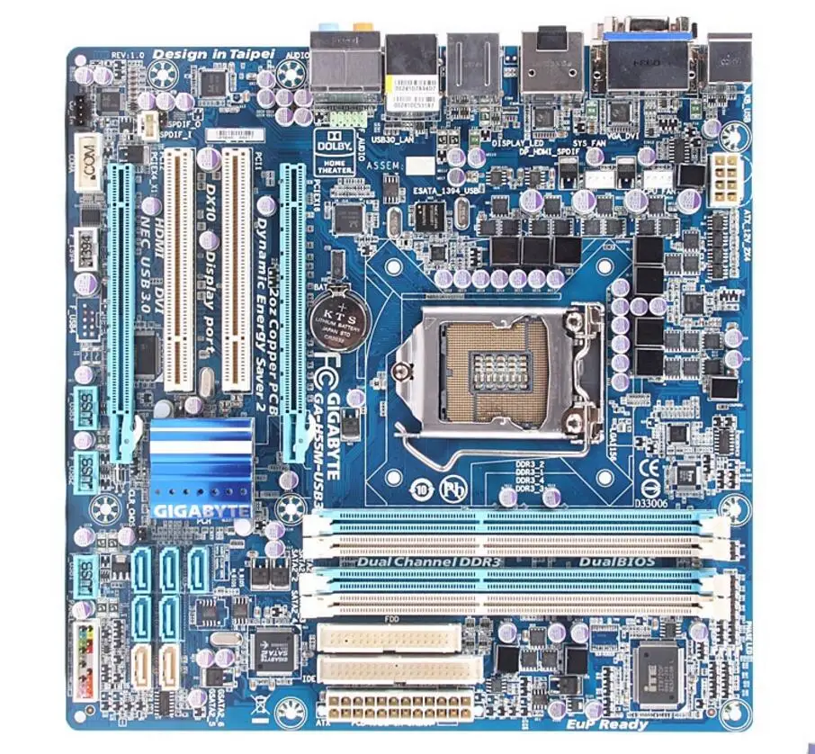 

For Gigabyte GA-H55M-USB3 Original Used Desktop Motherboard H55M-USB3 H55 Socket LGA 1156 DDR3