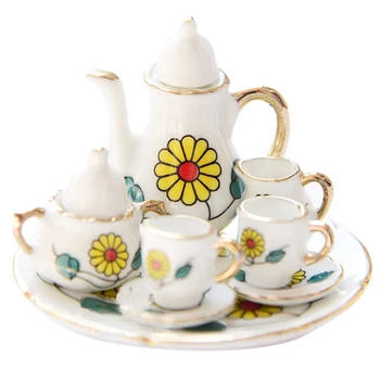 

ABWE Best Sale 1/6 Dollhouse Miniature Porcelain Coffee Tea cup set #E