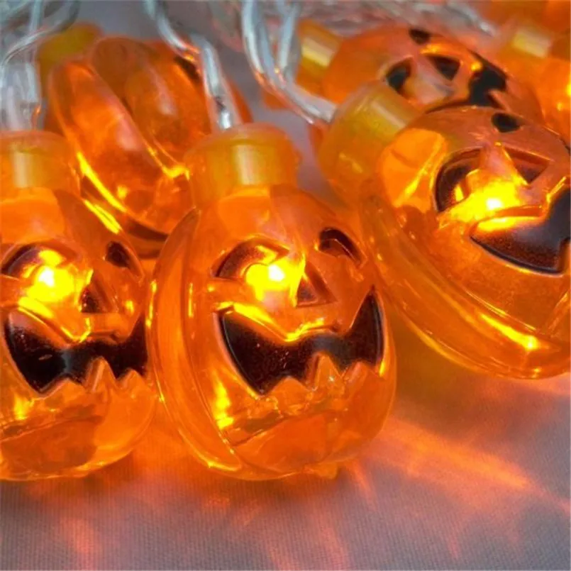 5pc pumpkin 20 led string lights halloween decoration lights warm white 72ftchina