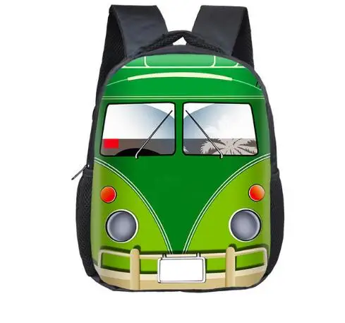 

12 inch cartoon car / tank / plane / boat print backpack for boys children school bags small baby toddler backpack kids bookbag