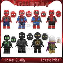 Человек-паук вдали от дома фигурка супергероя Mysterio Человек-паук Нуар гвеном строительные блоки кирпичи игрушки для детей kt1027