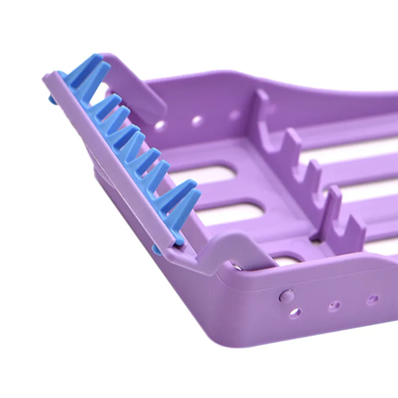 Стоматологическая пластиковая стойка для стерилизации хирургическая коробка для стерилизации Стоматологическая кассета файл боры дезинфекция лоток стоматологические инструменты