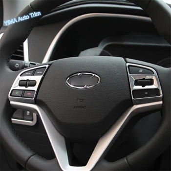 

Lapetus Auto Styling Steering Wheel Multifunction Button Frame Cover Trim ABS Fit For Hyundai Tucson 2016 - 2020 Matte