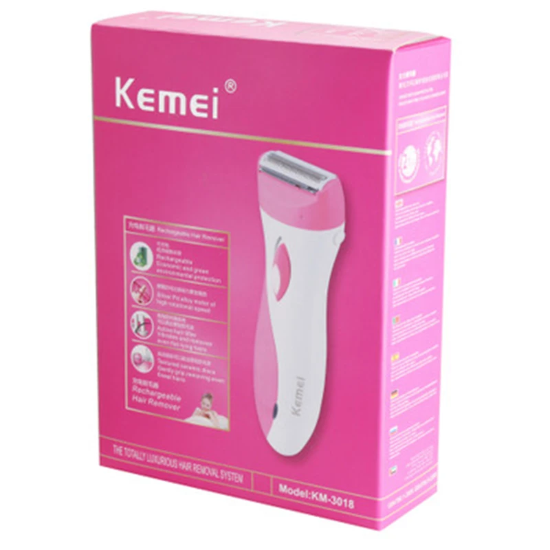 2018 Rechargeable Lady Epilator Skin-friendly women Electric Shaver Hair Remover Female Shaving Scraping Epilators EU Plug
