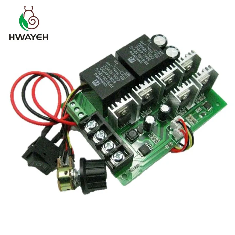 

DC9-50V 40A DC Reversible de Control de Velocidad Del Motor de Pwm 12 V 24 V 48 V 2000 W Interruptor de Avance y Retroceso