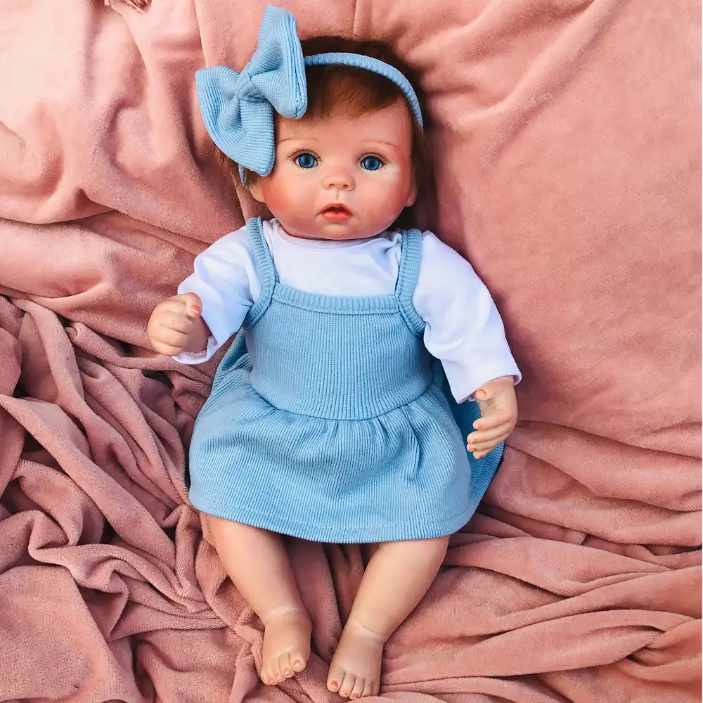 40cm soft cute opened-eye reborn baby doll kids