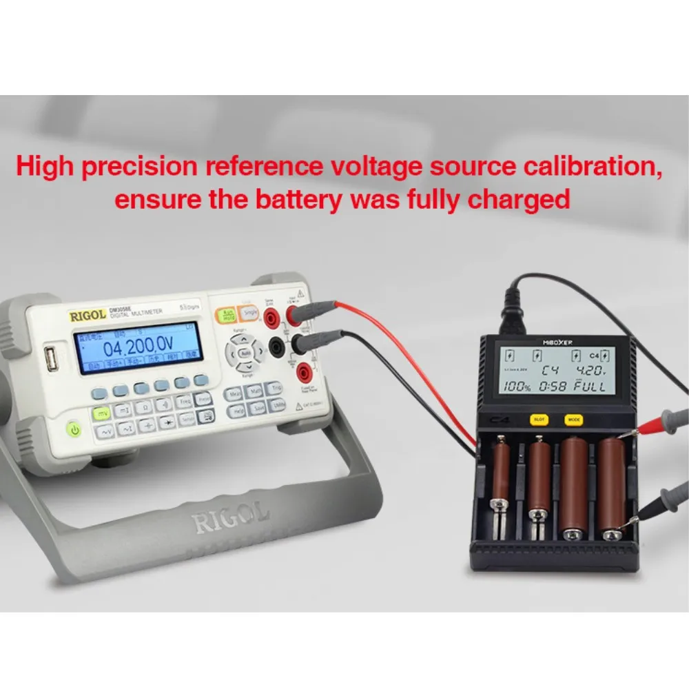 Original Miboxer C4 VC4 LCD Smart Battery Charger for Li-ion/IMR/INR/ICR/LiFePO4 18650 14500 26650 AA 3.7 1.2V 1.5V Batteries D4 Original Miboxer C4 VC4 LCD Smart Battery Charger for Li-ion/IMR/INR/ICR/LiFePO4 18650 14500 26650 AA 3.7 1.2V 1.5V Batteries D4