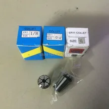 3 шт./лот ER11 1/8 ', 4 мм и 6 мм цанги на шпиндель+ 1 шт. ER11A Гайка, ER11 цанги зажима и гайки для ЧПУ