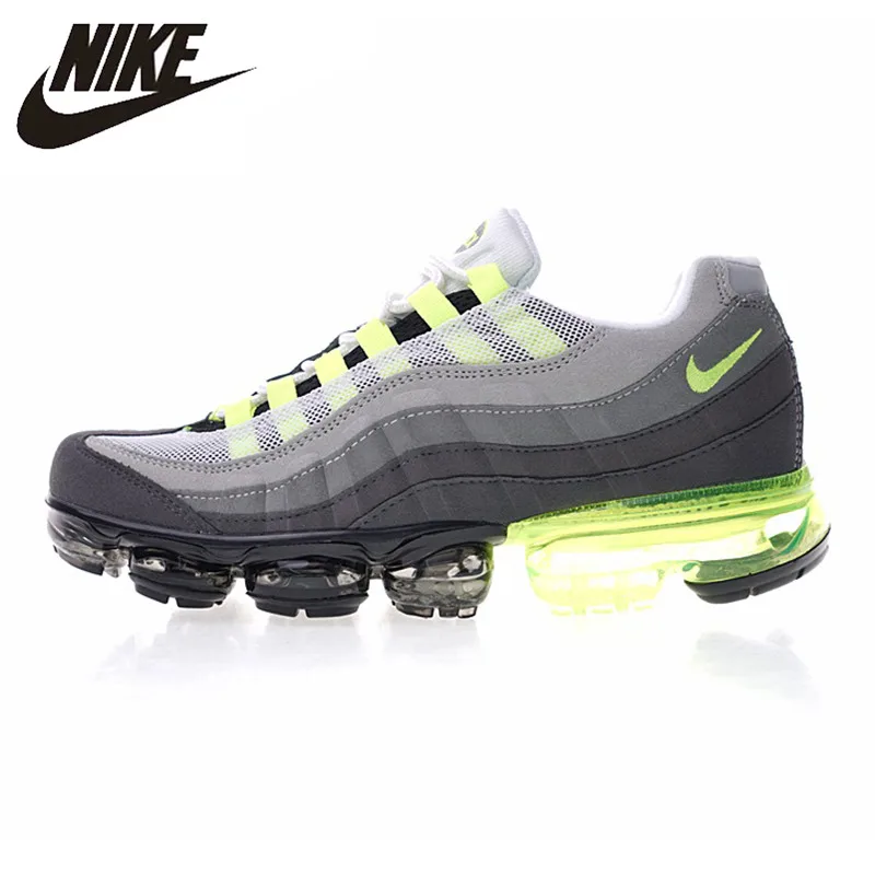 

Nike Air Vapormax 95 OG Men's Running Shoes , Grey & Green, Lightweight Shock-absorbing Breathable Non-slip AJ4970 071