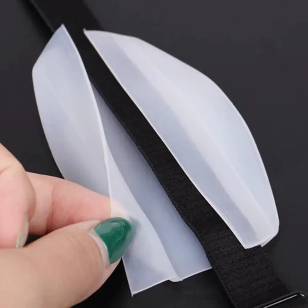 2 шт./пара силиконовой мягкой текстуры бретелей бюстгальтера подушки держатели текстура Нескользящая плечевыми накладками боли подушки Чехол-держатель
