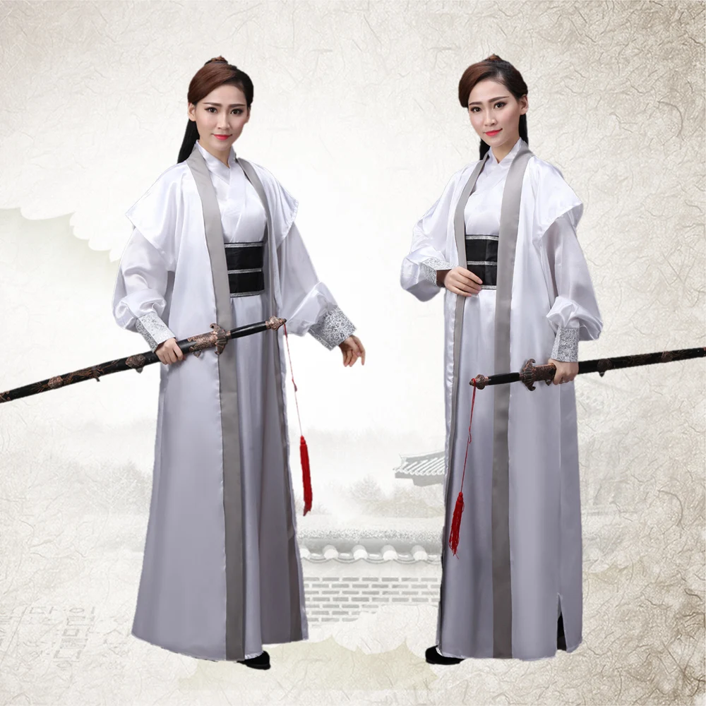 Swordsman Hanfu Costume Antique Chinois Costumes pour Hommes Dynasty Warriors Cosplay Antique Chinois Guerrier Costume(