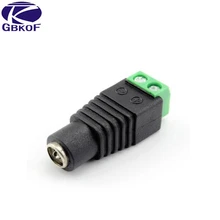 Adaptador de enchufe hembra de 2,1x5,5mm, tira de enchufe para luces LED CCTV DVR, 1 Uds.