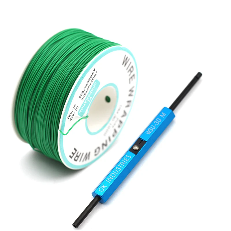 Wrap ping Wire AWG30 кабель OK провод Перемычка провод Луженая Медь твердый ПВХ Материнская плата PCB припой+ WSU wrap полоса Un wrap инструмент