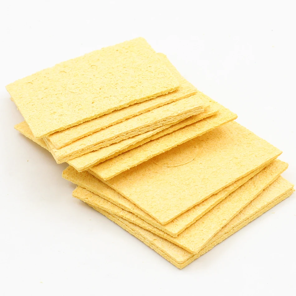 5pcs/lot Thicker 6cm*6cm*2mm thicken yellow Soldering Iron Solder Tip