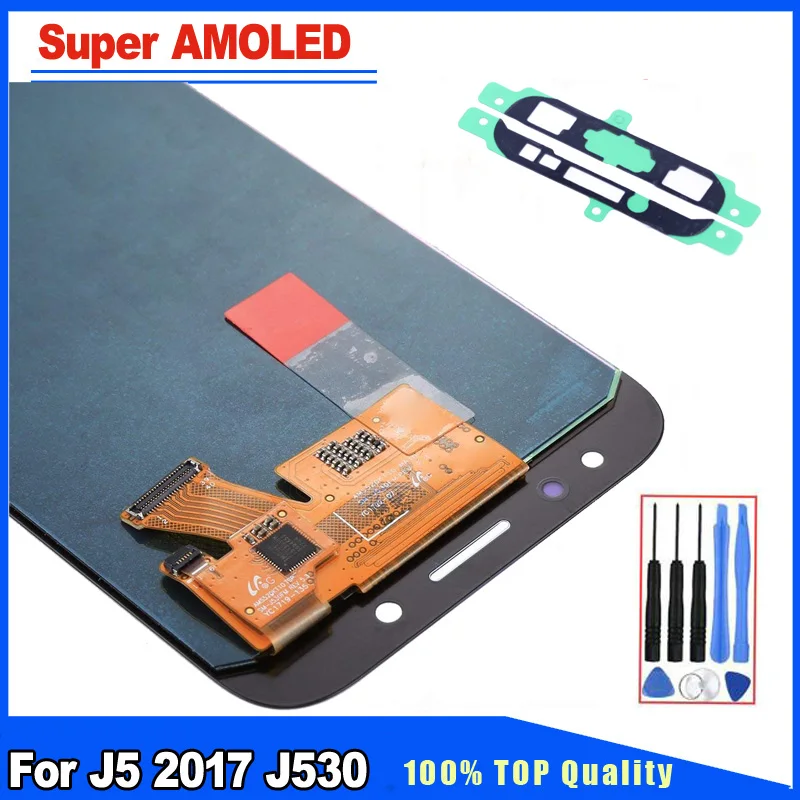 

Super AMOLED HD Quality For Samsung Galaxy J5 2017 J530 J530F LCD Display Touch Screen Digitizer Assembly Replacement Part
