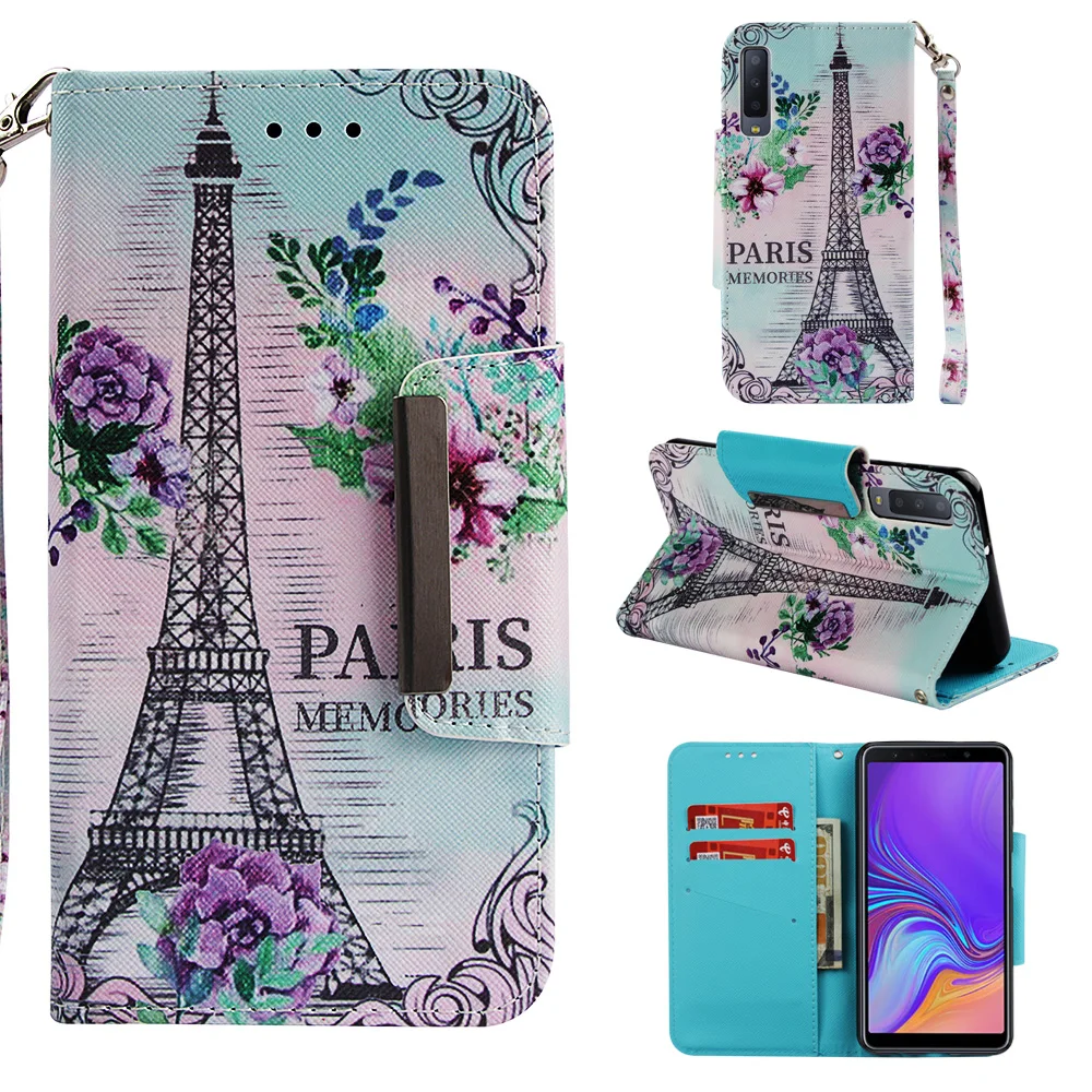 

Case For Samsung A7 2018 SM-A750 Leather Cover Book Style Wallet Flip Cases For Samsung Galaxy A7 (2018) Case J4 plus /J6 plus