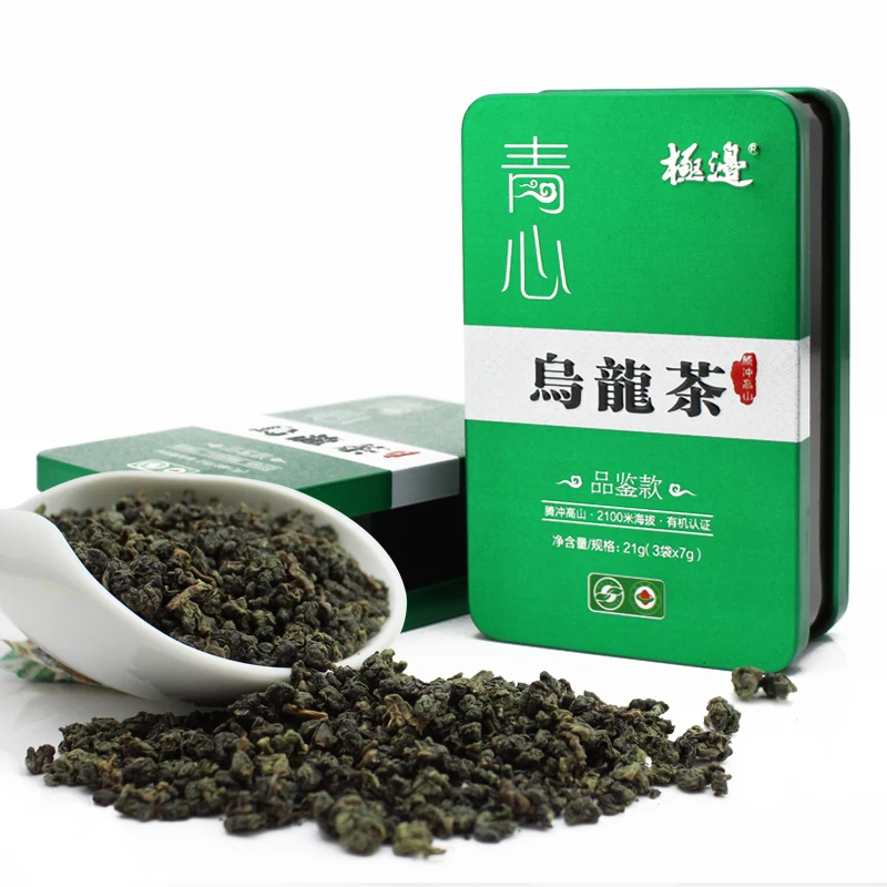 China Oolong Tea in Refined Iron Box Organic Aroma Chinese Taiwan