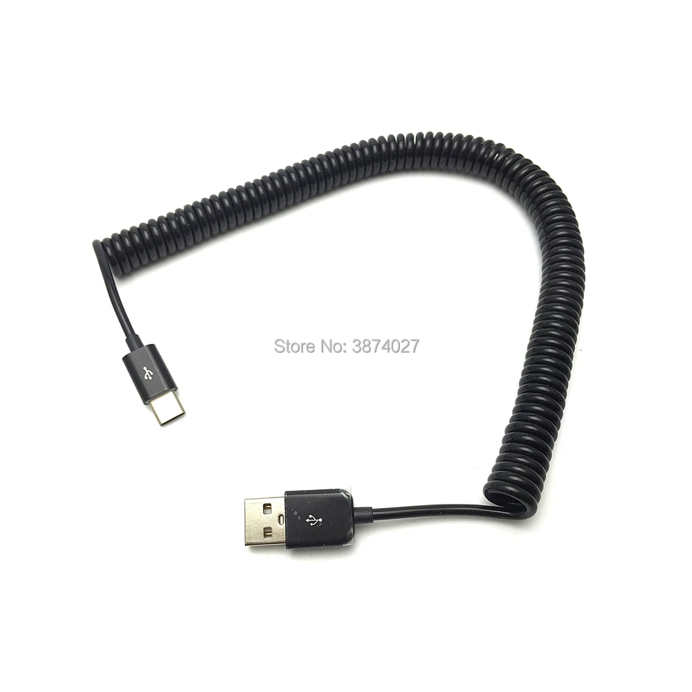 Весна Растяжка USB-C 3,1 Тип C мужчина к USB 2,0 кабель для передачи данных для Huawei P9 10 onepuls 2 3 Nexus 6p 5x S8 + 100 см/300 см