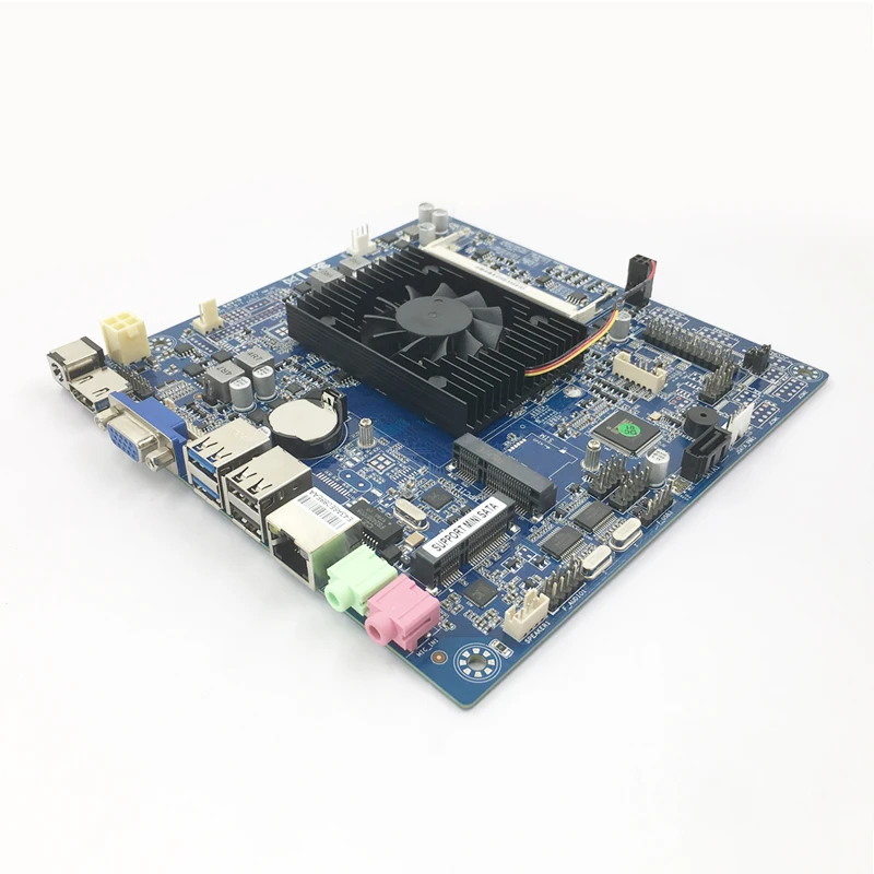 Mini ITX 17x17 см материнская плата Mini Celeron N2830 2,0 ГГц охлаждающий вентилятор DDR3 настольная материнская плата ITX материнская плата бортовой процессор PCI-E
