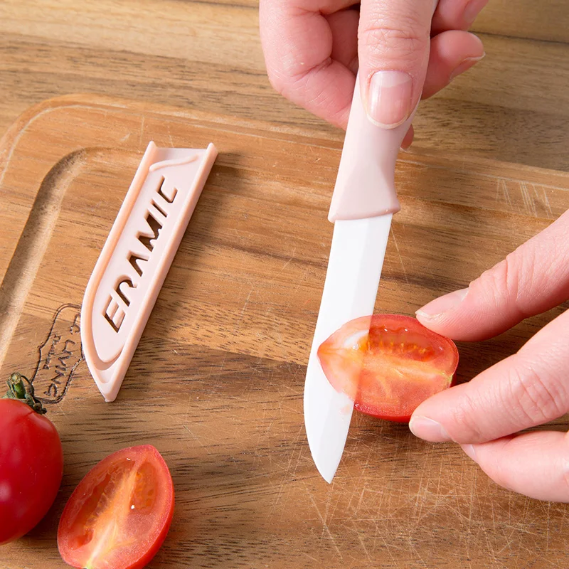 TUUTH Mini Ceramic Knife High Quality Colorful 3 inches Handle Ceramic Paring kitchen Knives Accessories B4