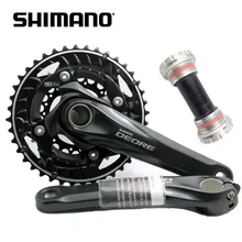 Shimano DEORE FC M610 170 мм с BB52 центральный механизм MTB шатун для горного велосипеда черный