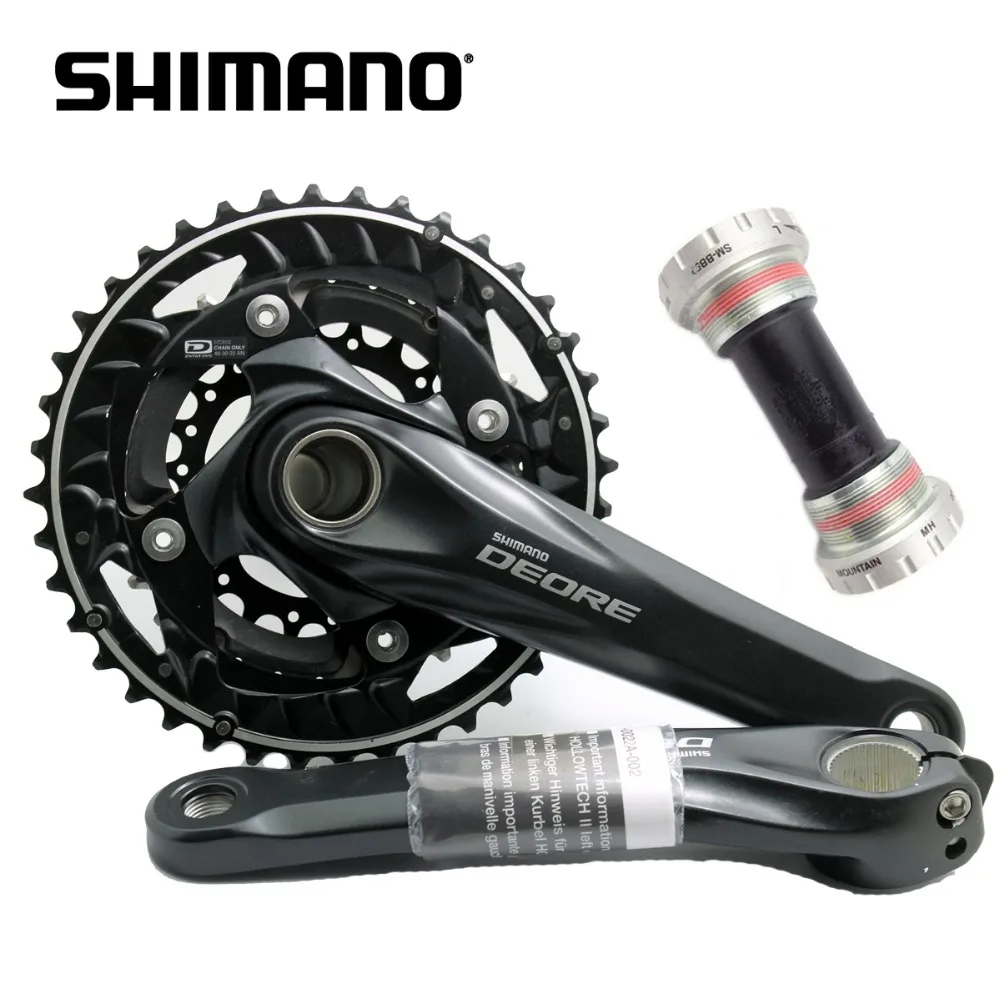 

Shimano DEORE FC M610 170mm with BB52 Centre Movement MTB Mountain Bike Crankset Black