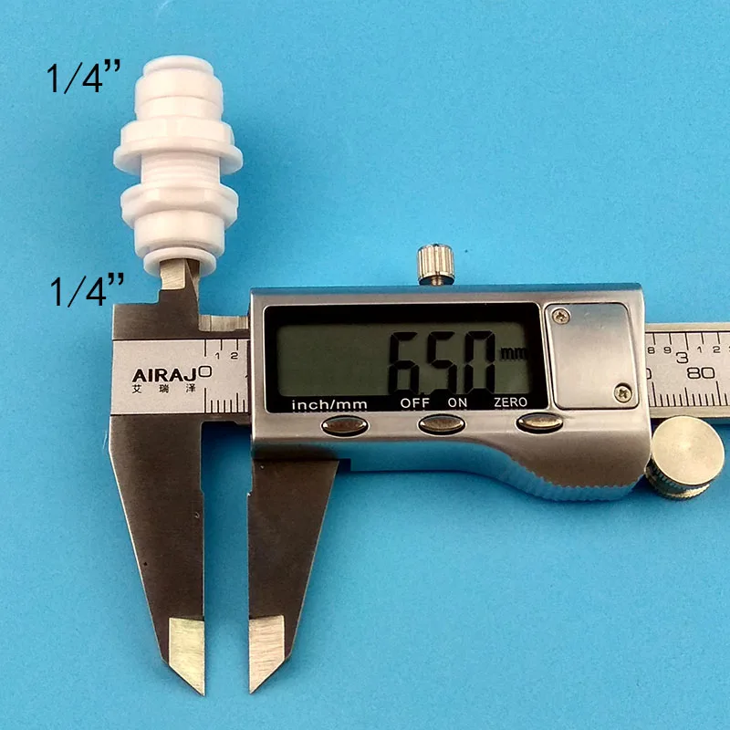 1 шт. без пряжки 1/" адаптер переборка разъем; переборка соединение Хлопушка 1/4" быстрое соединение очиститель воды фитинг