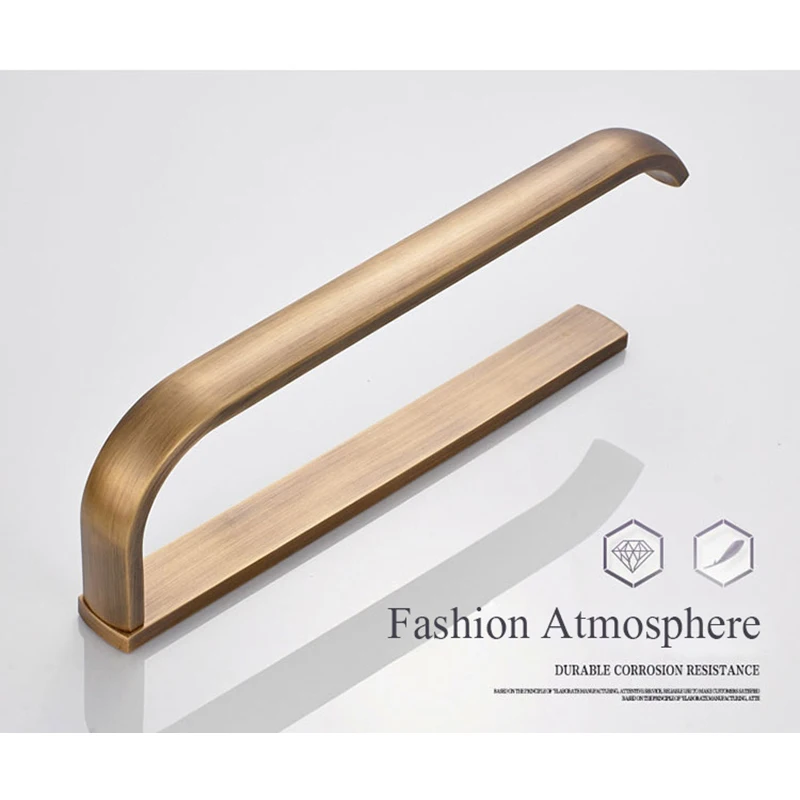 SRJ Copper Toilet Paper Holder European Antique Bathroom Round Bottom Paper Storage Rack Bathroom Retro Toilet Paper Holder