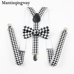 Mantieqingway Fashion Suspender Bow Tie Set 3 Clip-on Y-back Suspenders Male Vintage Casual Plaid Suspenders Men's Braces Straps Mantieqingway Fashion Suspender Bow Tie Set 3 Clip-on Y-back Suspenders Male Vintage Casual Plaid Suspenders Men's Braces Straps