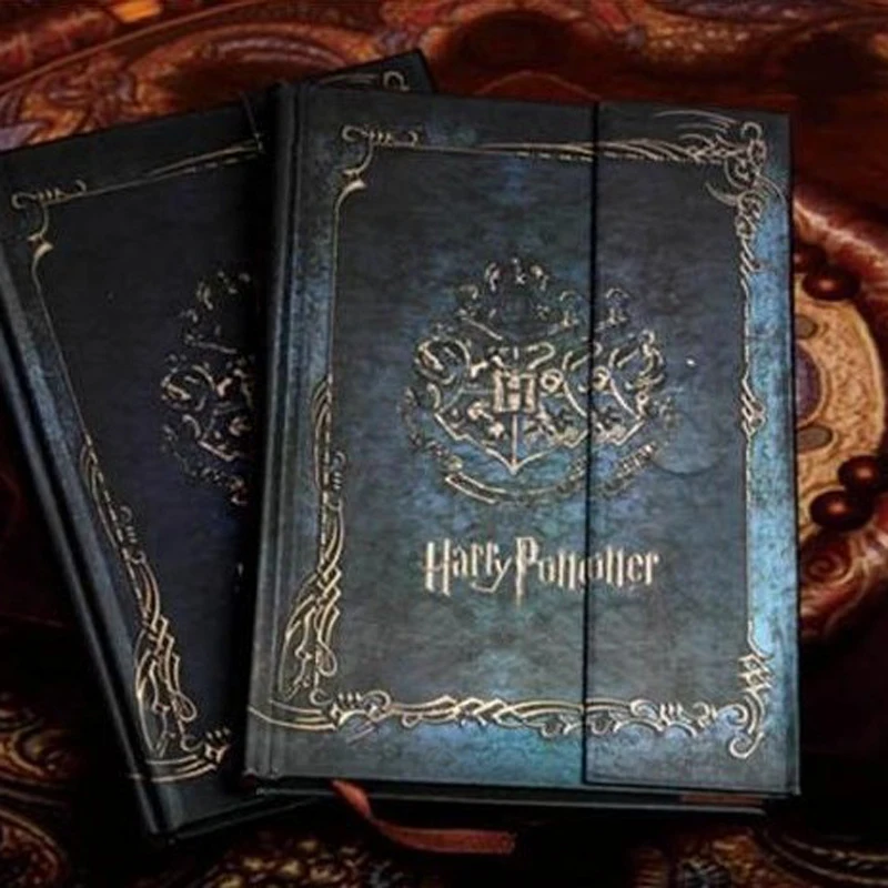 

Vintage Harry Potter Notebook Diary with 2017-2018-2019 Calendar Retro Hard Cover Agenda Schedule Planner Book Gift