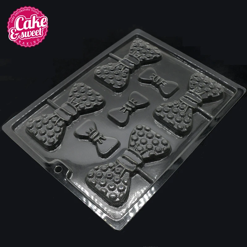 2PCS/Set Bowknot Shape Chocolate Mold Polycarbonate Christmas DIY Cut