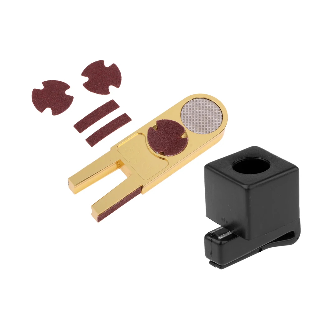 High Quality Pool Cue Chalk Holder With Belt Clip Tool and U Type Billiards Pool Snooker Cue Tip Scuffer For Billiards Lover