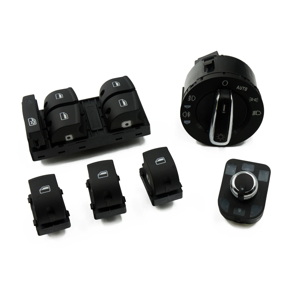 Window Headlight Mirror Switch Button For AUDI A6 S6 C6 RS6 A6 Allroad Quattro A3 Q7 4F0959851