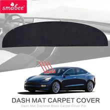 SMABEE тире коврик покрытие для приборной панели для Tesla модель 3 Tesla3 ковровое покрытие солнцезащитный, изоляционный экран черного цвета