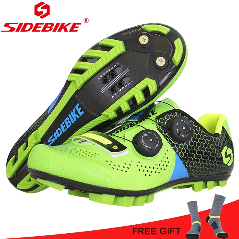 

SIDEBIKE Carbon Fiber Cycling mtb Shoes Sole Light Mountain Sports Riding Lock bike Shoes sapatilha ciclismo MTB Shoes