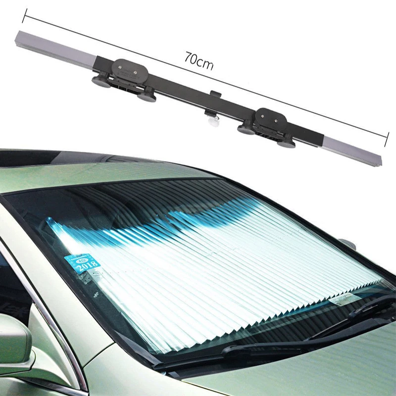 Car Windshield Visor Retractable Window Sun Shade Folding Auto Block Cover Parts Car Windshield Visor Retractable Window Sun Shade Folding Auto Block Cover Parts