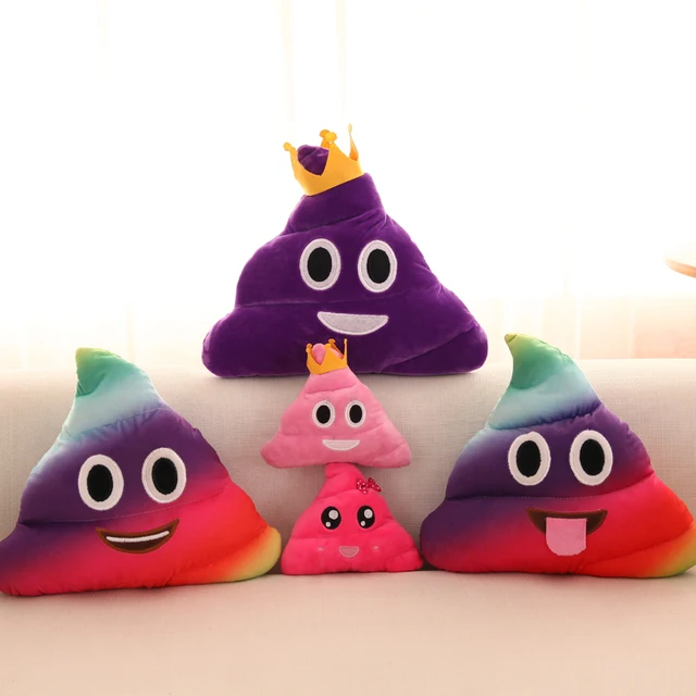 20CM Funny Poop Emoji Pillows Toys Chair Cushion Home Decor Smiley