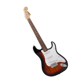 

Wooden Musical Instrument Electric Guitar Bag Case Strap Picks Strings Tuner Capo Cable Kit