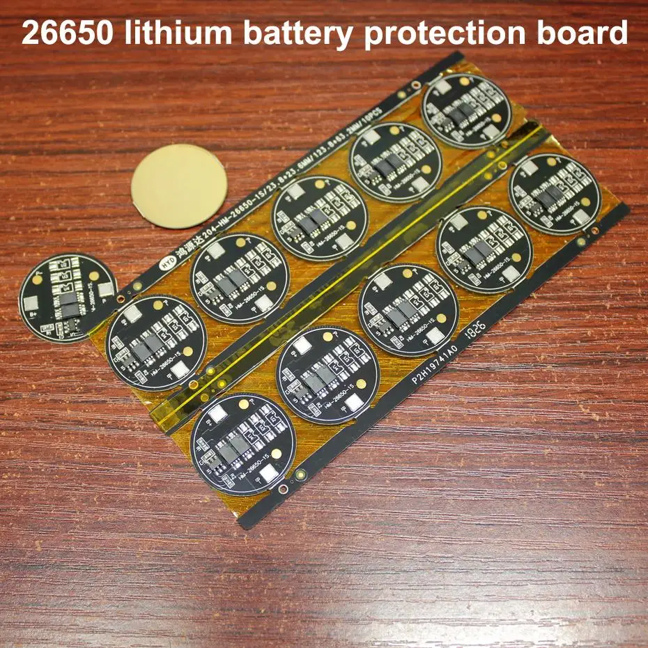 

10pcs 26650 Battery 3.7V Dual MOS Protection Board Battery Assembly DIY 4.2V Protection Board Current 4A