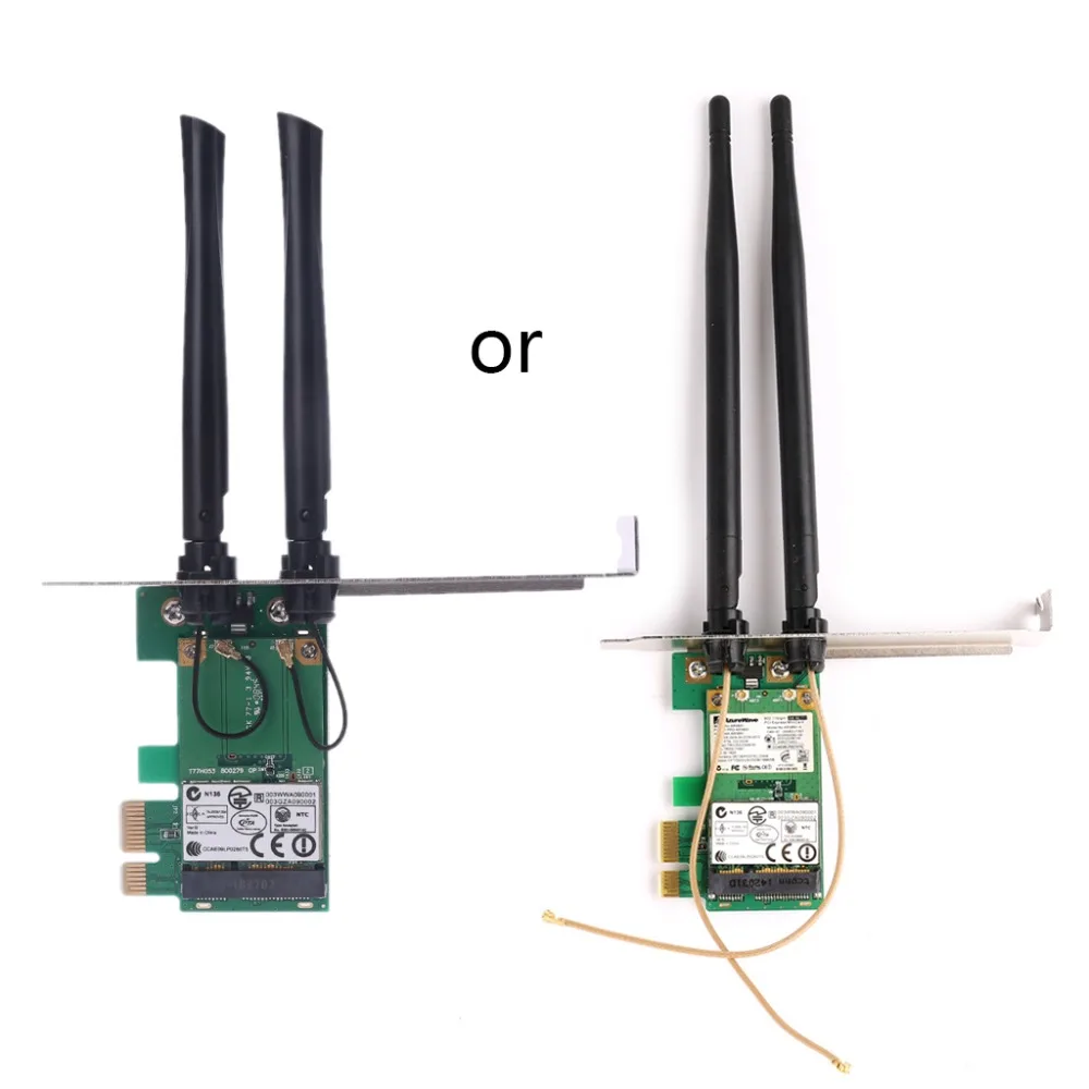AR9281 Настольный Wlan беспроводной Wifi PCI-E адаптер карты PCI-1X 300 м с двойной несъемной