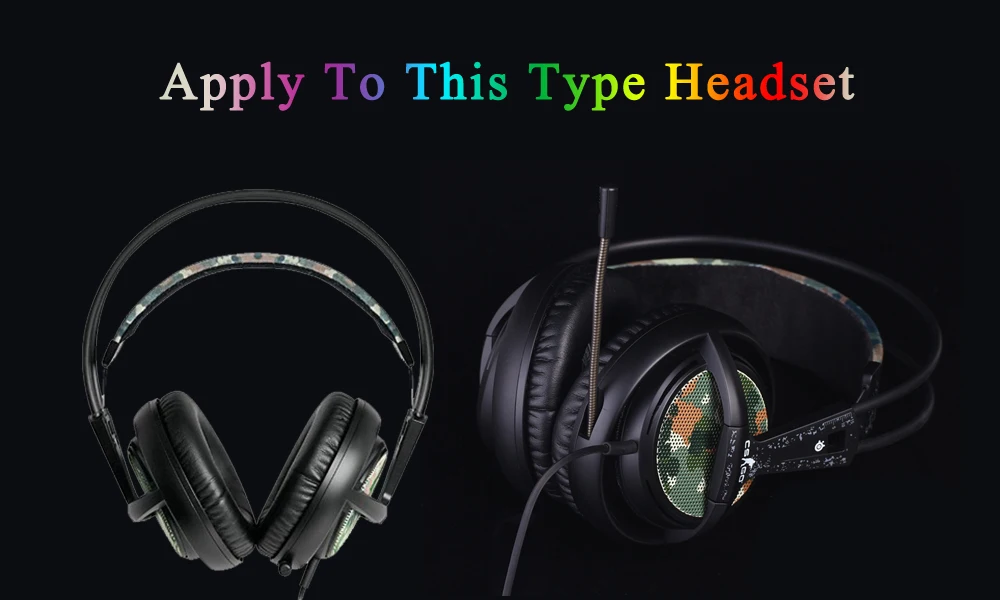 Сменная камуфляжная повязка на голову, подушка для Steelseries Siberia V2 CS GO, наушники с гарнитурой, аксессуары