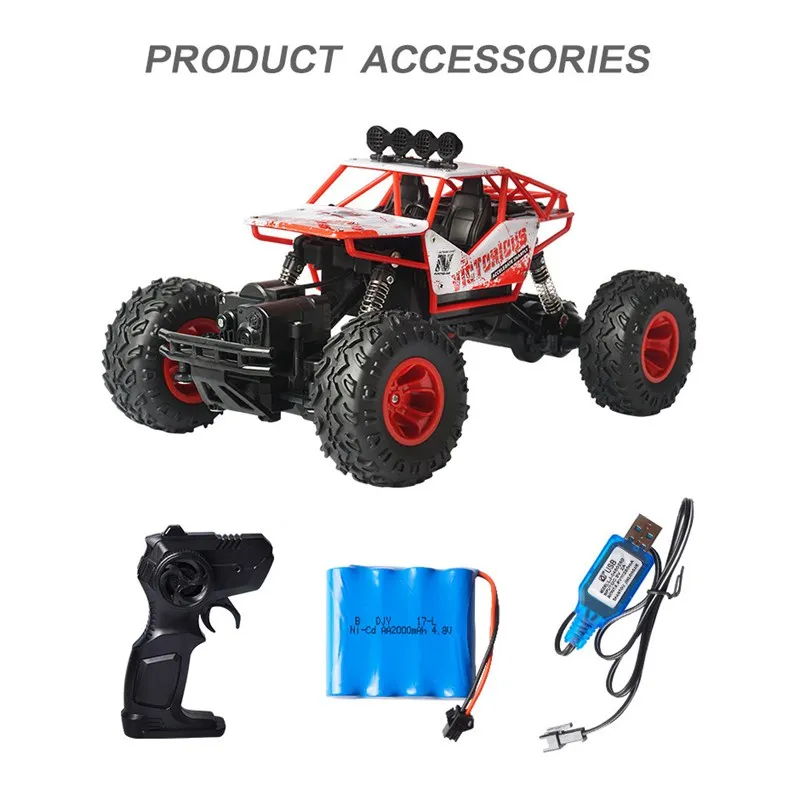 1: 16 Радиоуправляемый автомобиль 2,4G 4CH 4WD Rock Crawler 4x4 вождение автомобиля двойные двигатели привод дистанционного управления модель автомобиля
