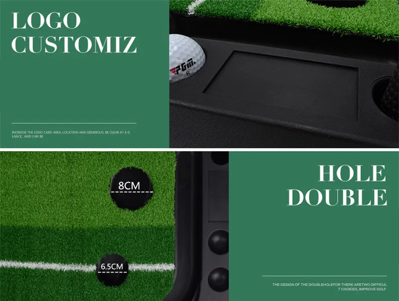 PGM indoor Golf Putter Practice Set Putting Green Trainer Green Mat Automatic Return Fairways Equipment Golf Training Aids (14)