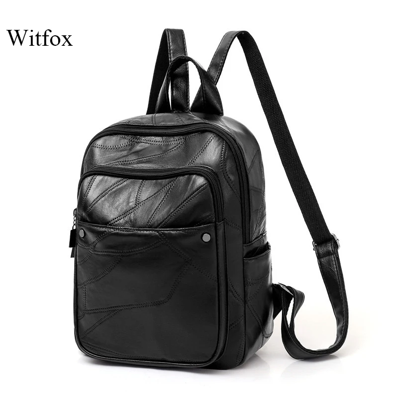 

Branded backpack bags genuine leather women bags school bag leather book shell for collage student travel