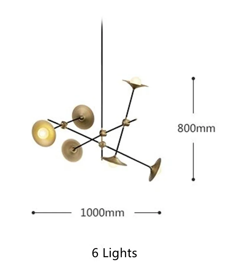 Italy Delightful Modern Pendant Lamp-6 Lights